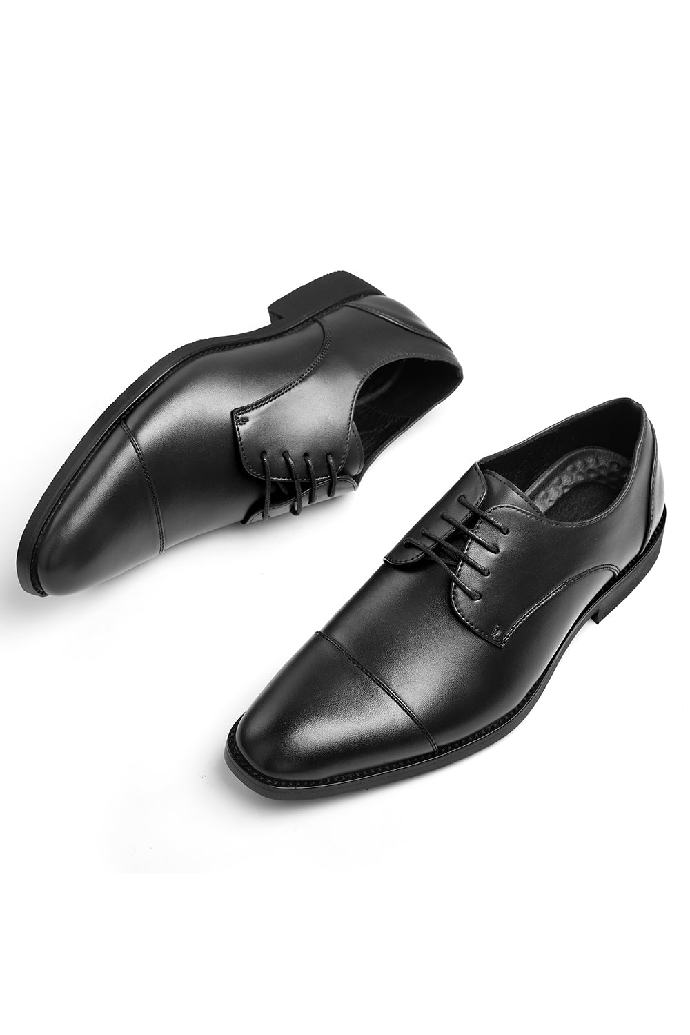 Dress Shoes in PU Leather with Pointed Toe Lace - up