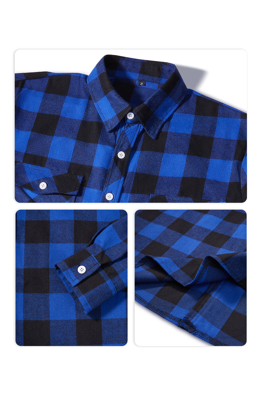 Flannel Plaid Shirts for Spring and Autumn