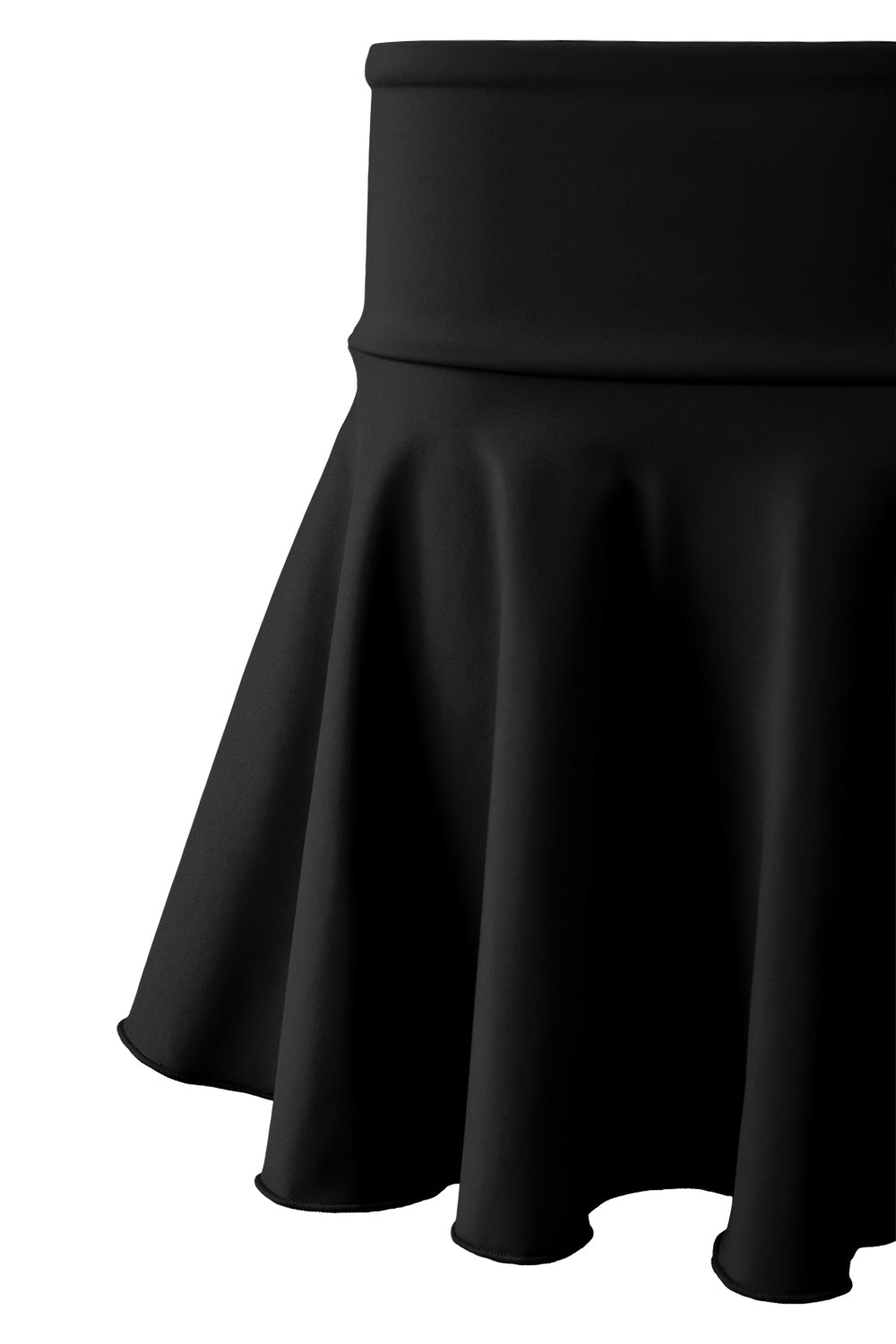 High - waisted Pleated Mini Skirt in Skort Style