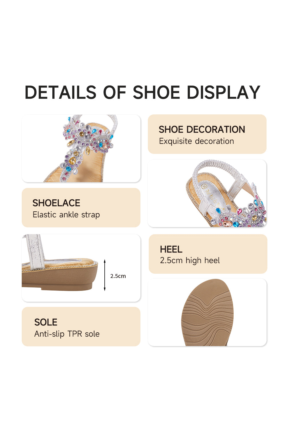 Bohemian Flip Flops Casual Beach Sandals