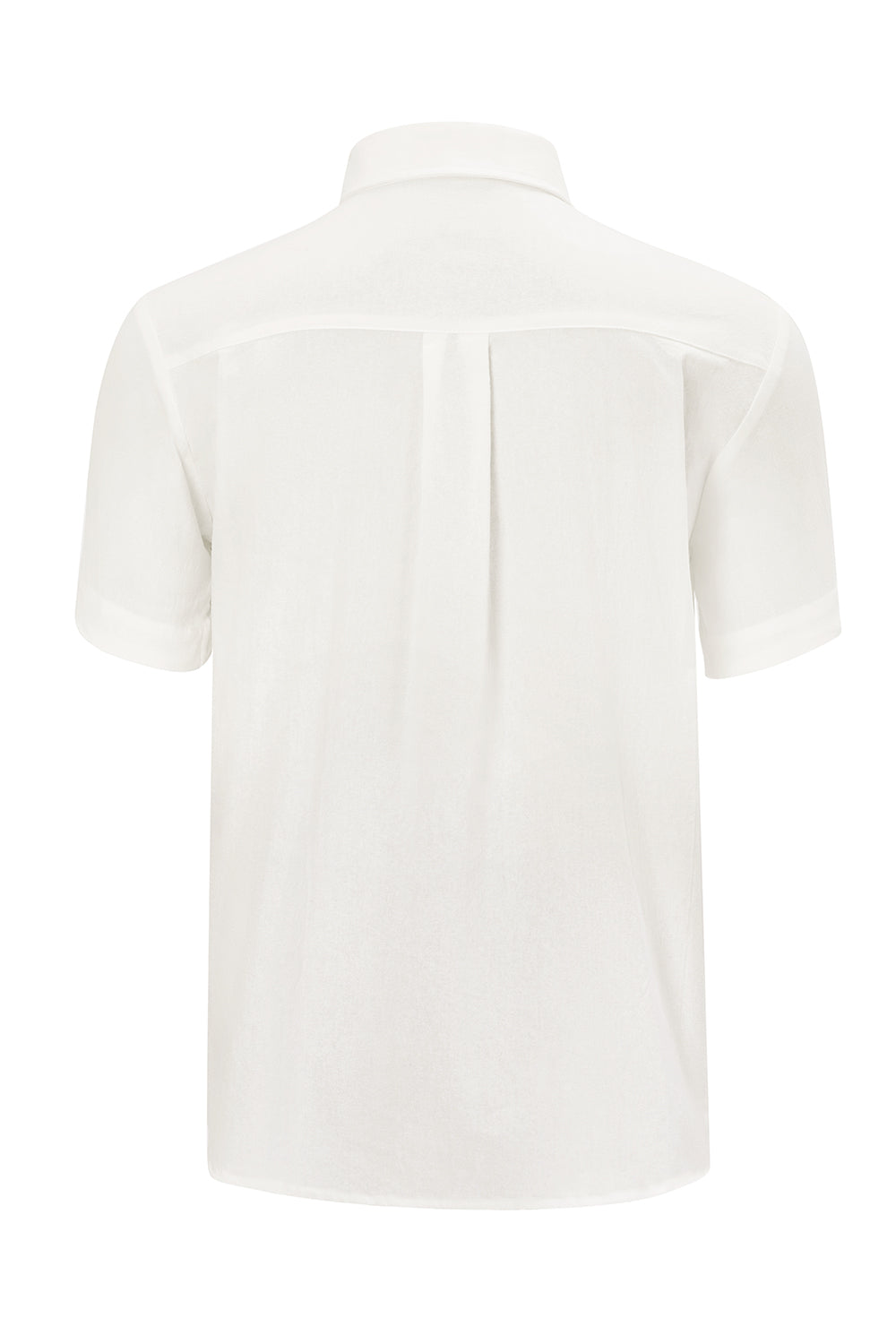 Men's Cotton Short sleeve Shirt in Solid Color
