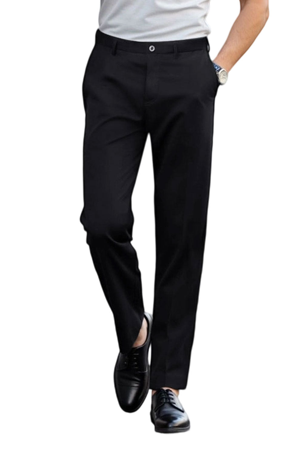 Casual Trousers in Loose Style with Hanging Sense