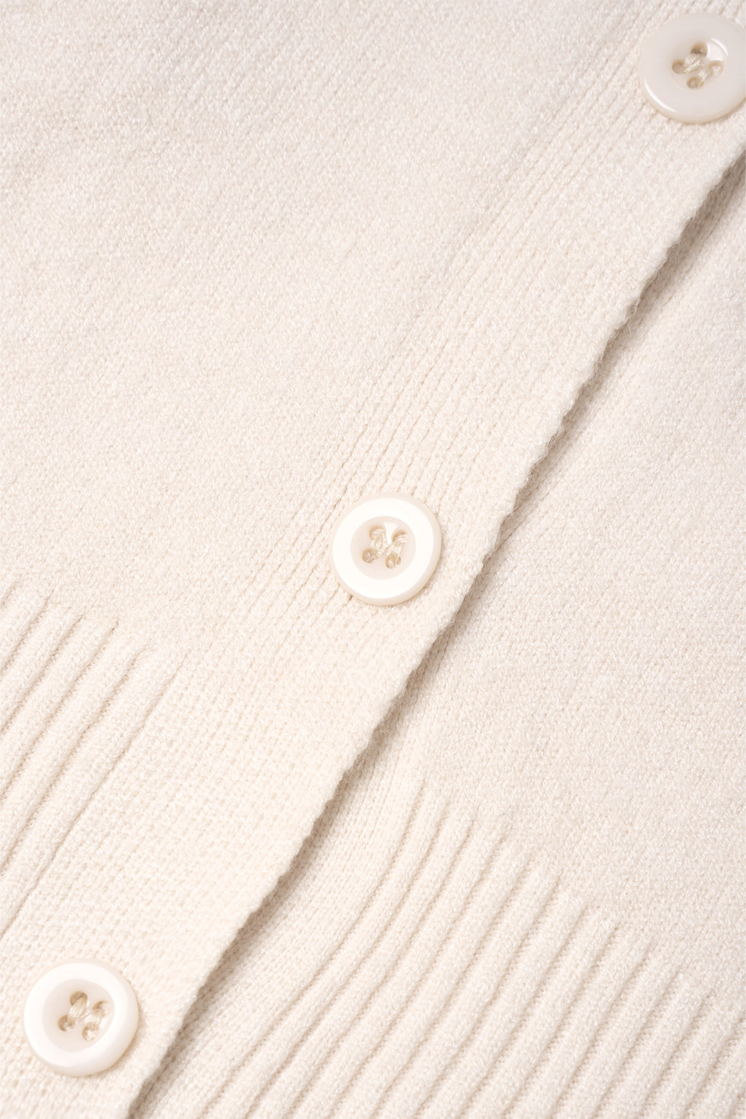 V-Neck Single Breasted Knit Cardigan