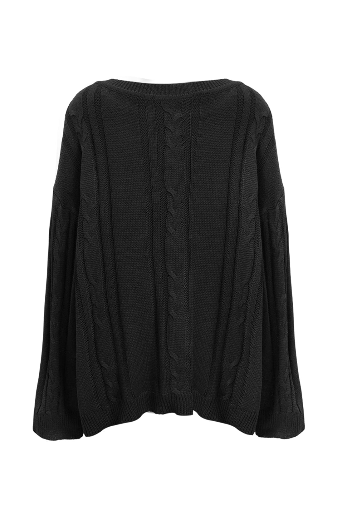 Asymmetric Knitted Drop Shoulder Jumper