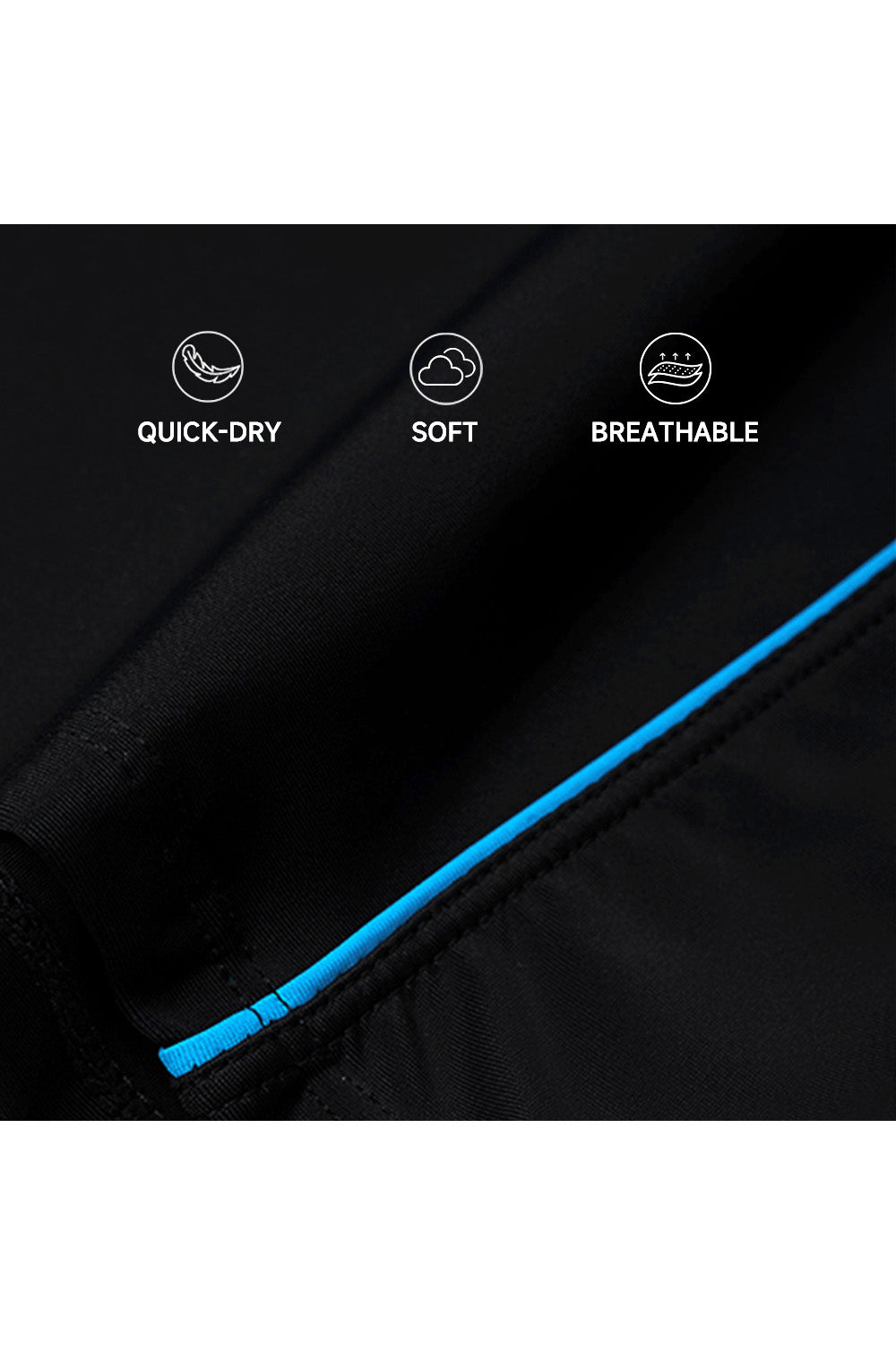 Men's Swim Shorts with Side Colorful Lines