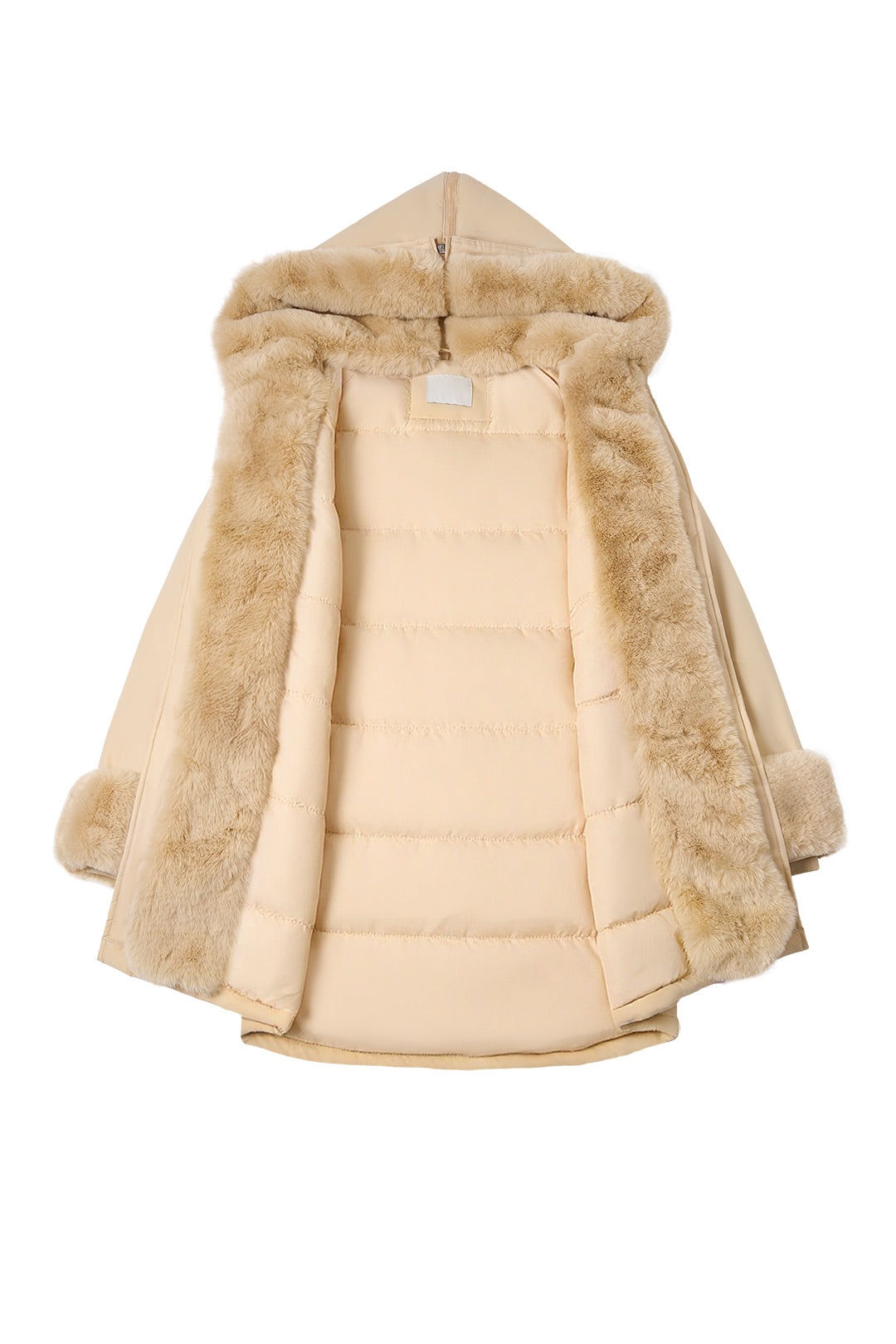 Hooded long sleeve warm nipped waist coat