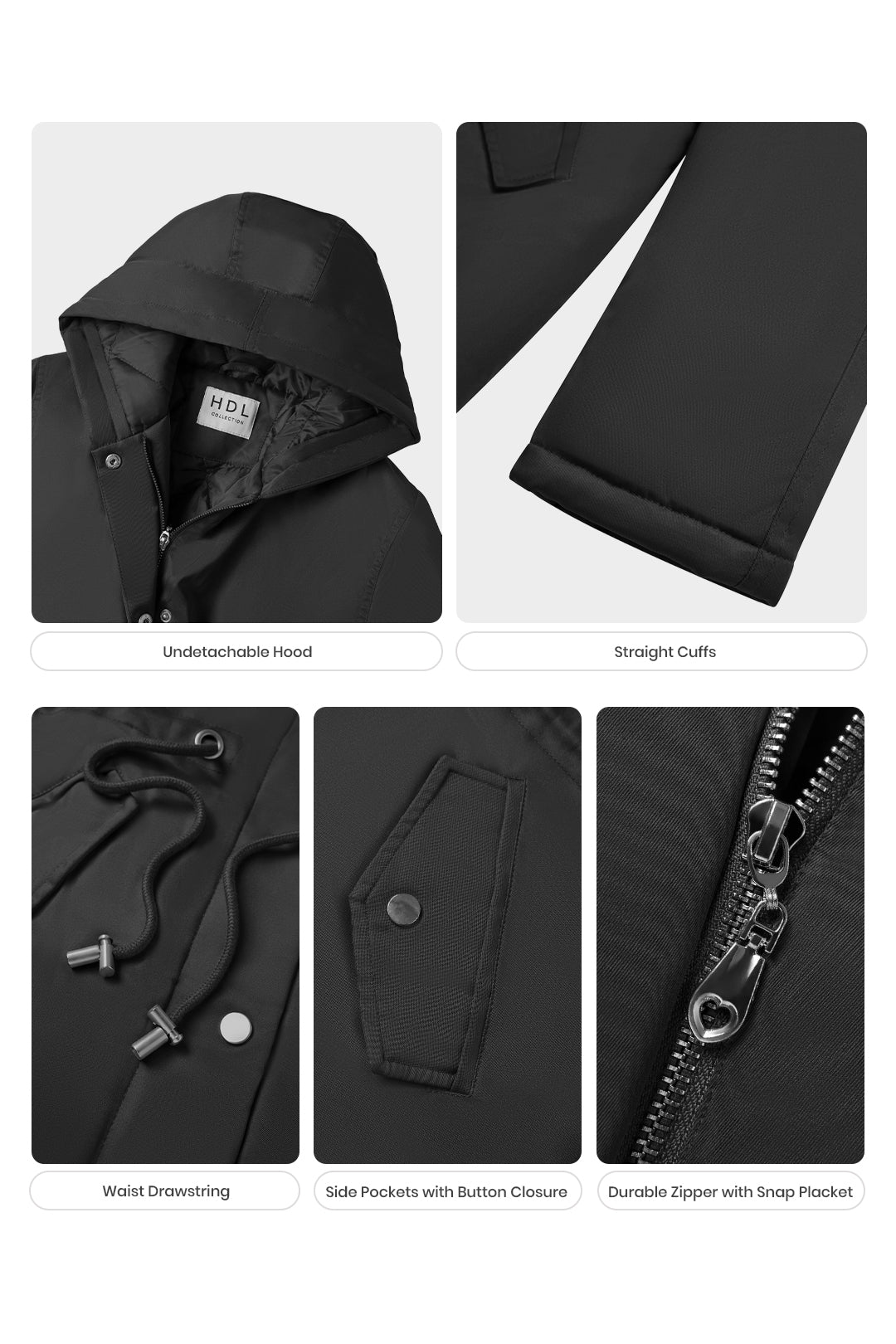 Midi warm puffer coat with nipped waist and tie belt