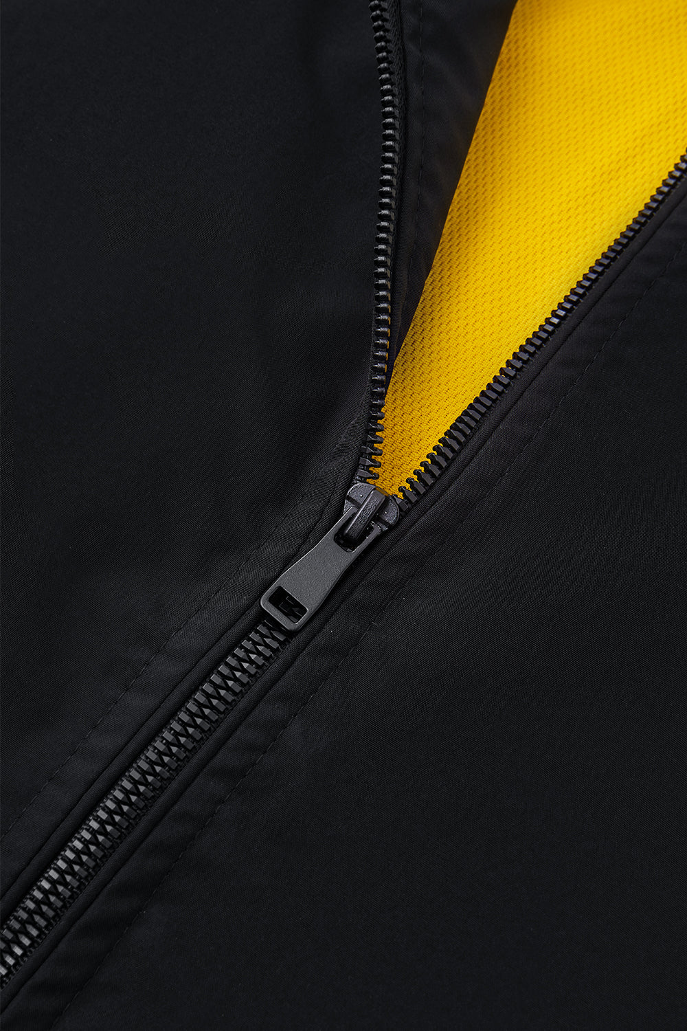 Bomber Jacket with Zipper and Windproof Design