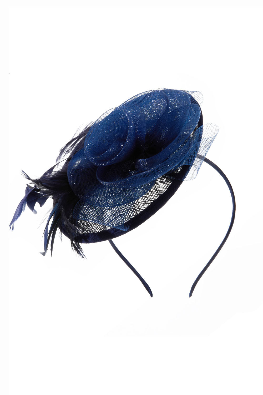 Feather Flower Mesh Fascinator