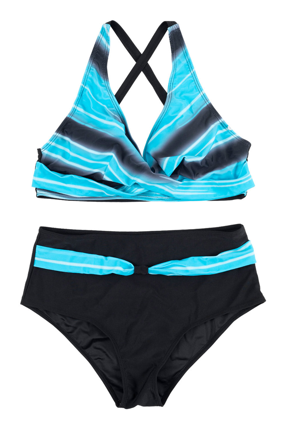 Women Two Piece V-Neckline Bikini Swimsuit