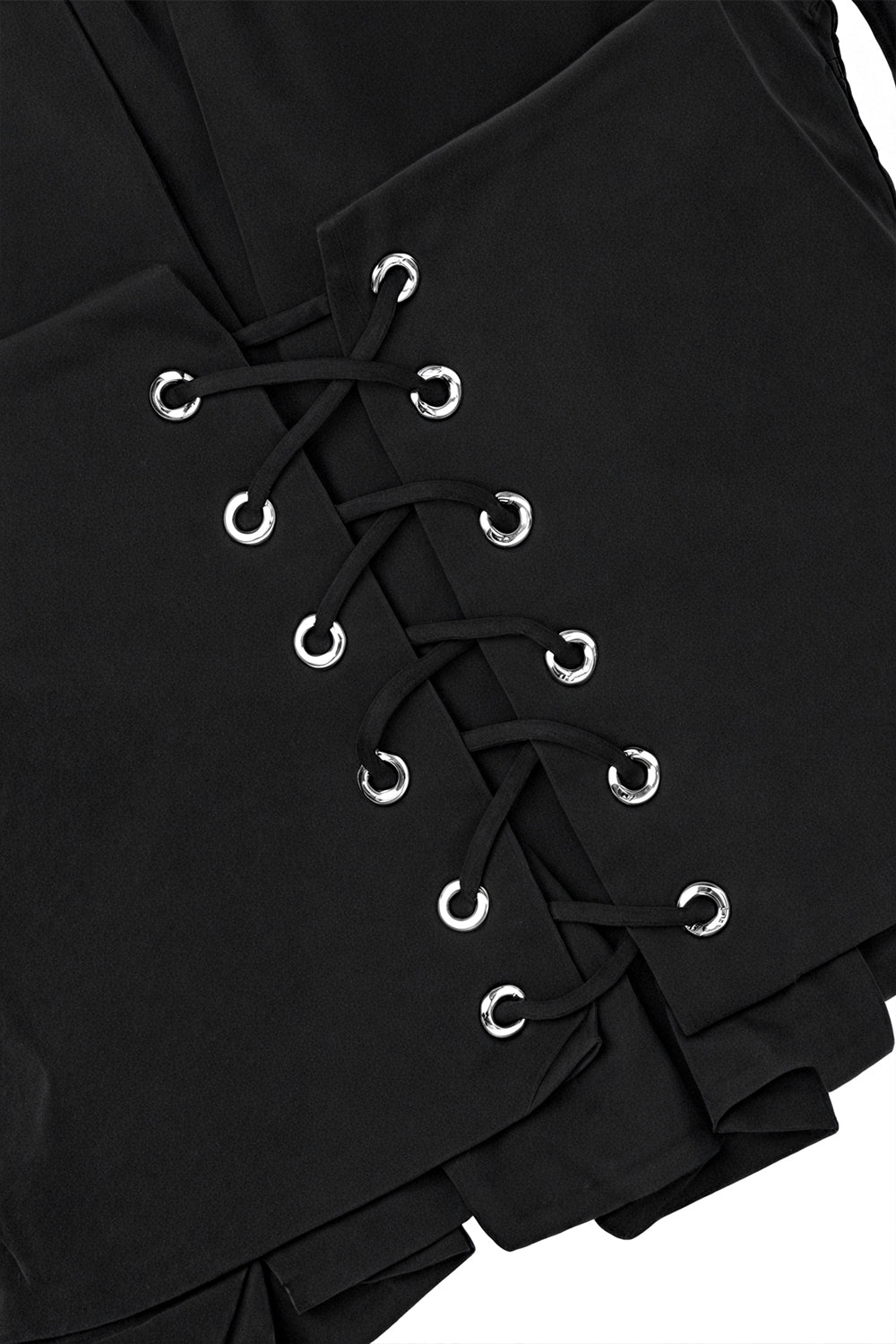 Long-sleeved Off-the-shoulder Blouse with a Cinched Waist and Short Length