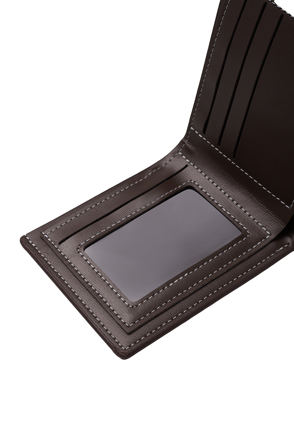 Leather Bi - fold Wallet in Short - horizontal