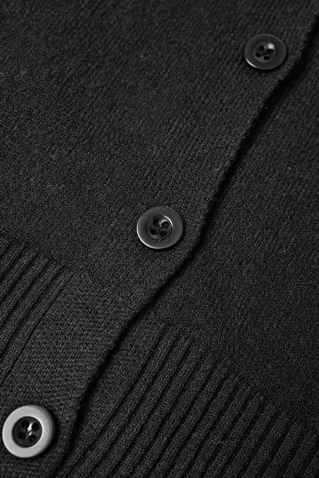 V-Neck Single Breasted Knit Cardigan