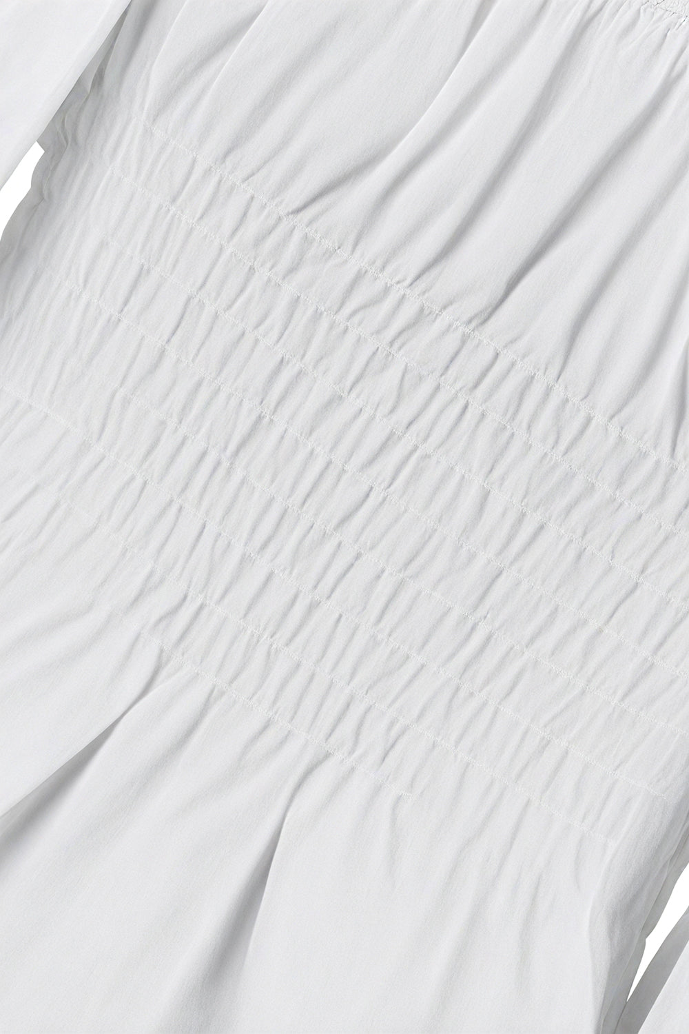 Long-sleeved Off-the-shoulder Blouse with a Cinched Waist and Short Length