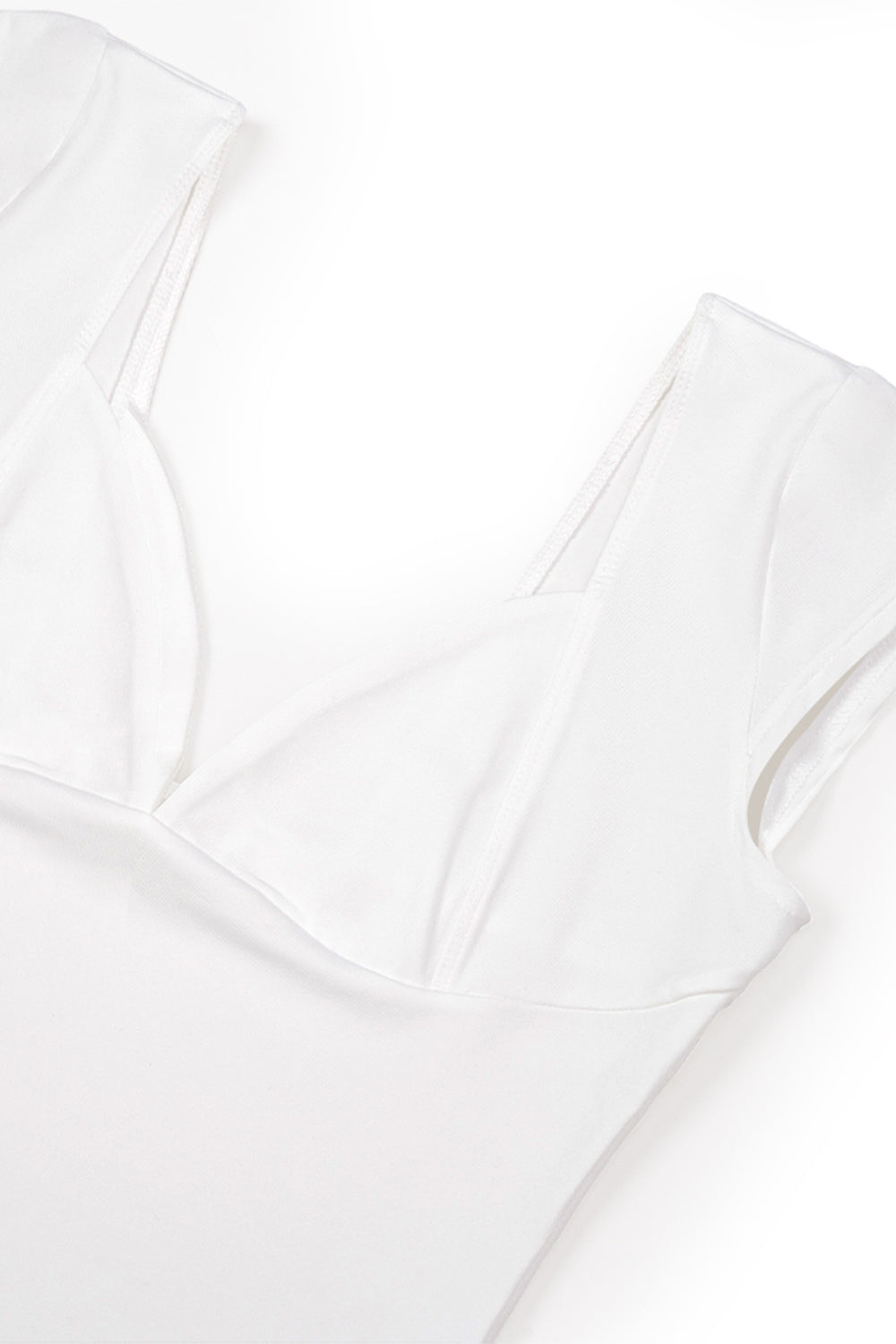 V - neck Sleeveless Top with an Open Back: Casual and Sexy