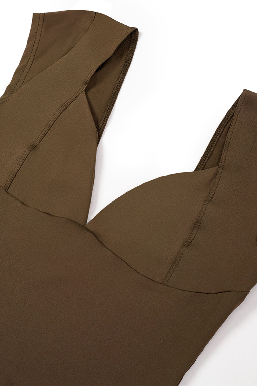 V - neck Sleeveless Top with an Open Back: Casual and Sexy