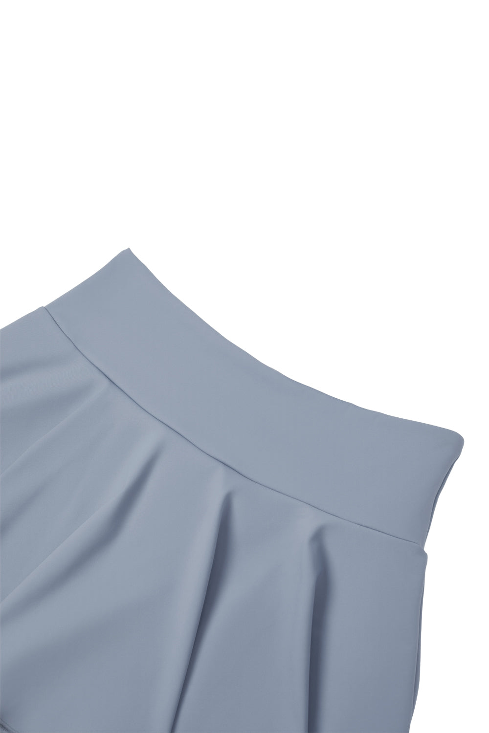 High - waisted Pleated Mini Skirt in Skort Style