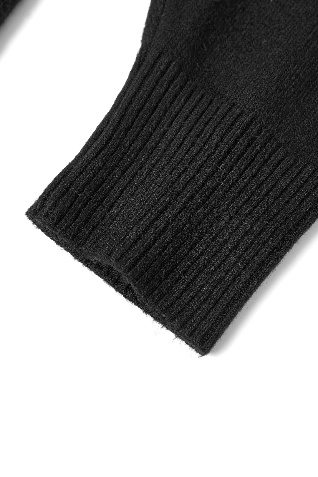 V-Neck Single Breasted Knit Cardigan