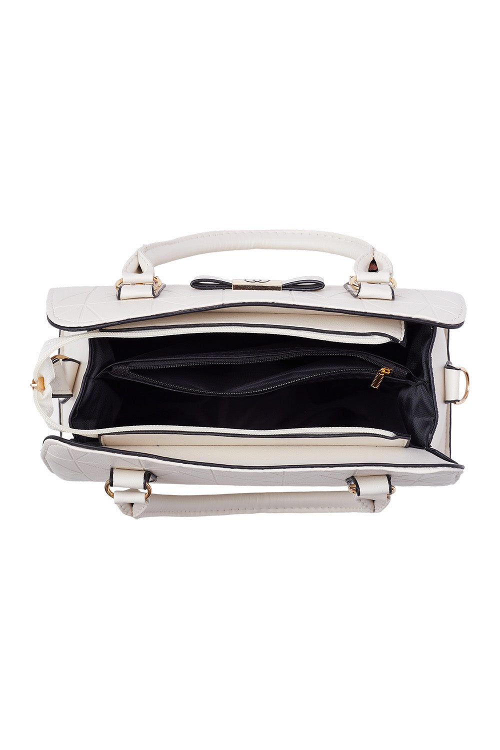 Bowknot Shoulder Tote Bag with PU Leather