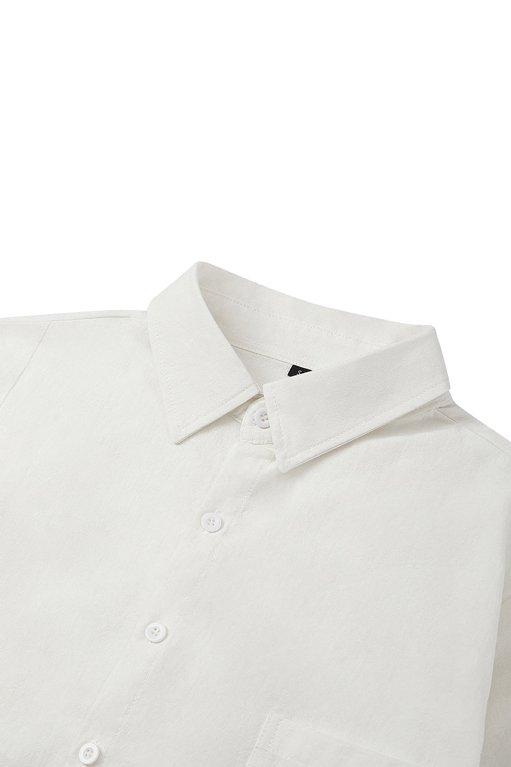 Men's Cotton Short sleeve Shirt in Solid Color