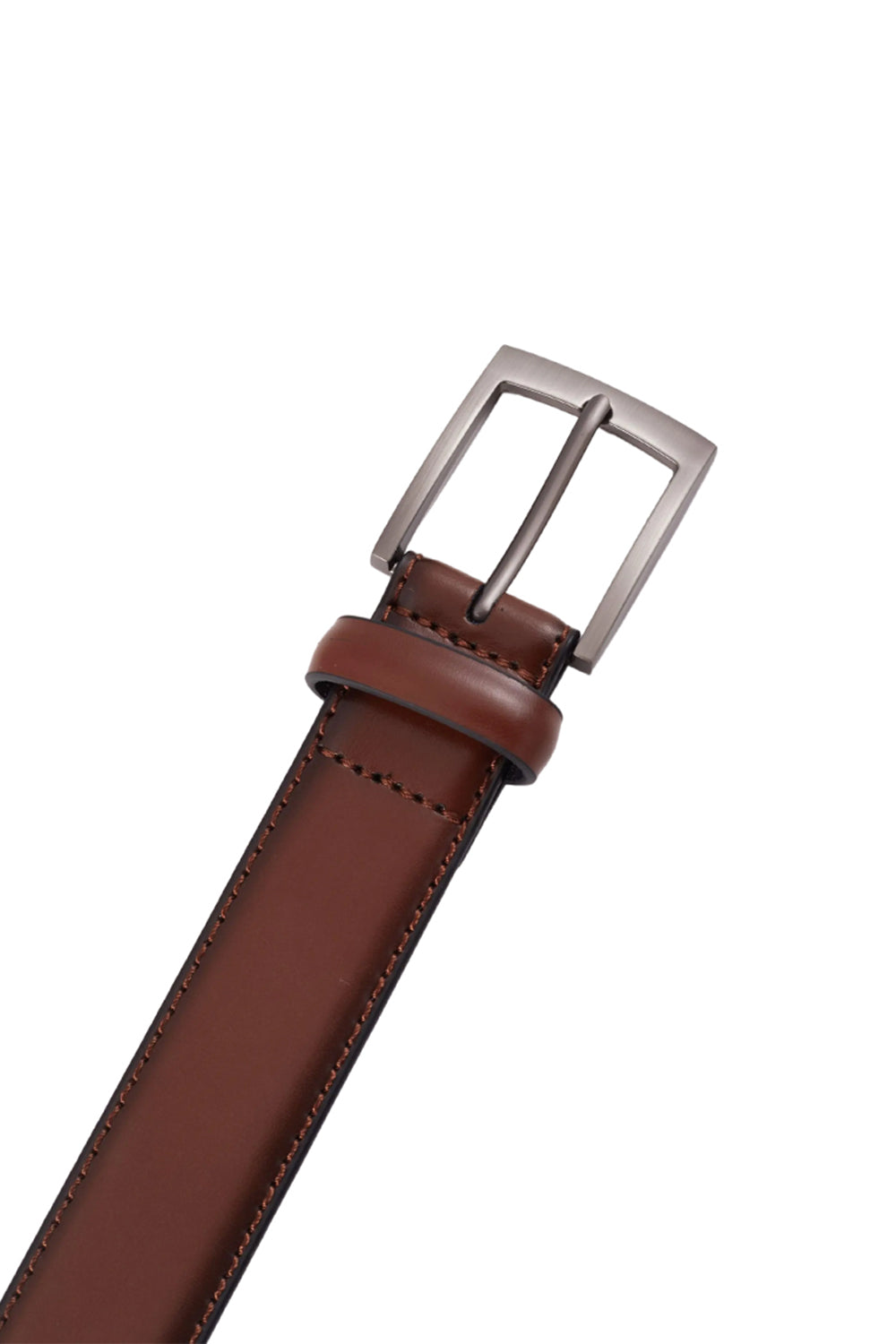 Embossed Belt in Brown, Business Casual Style