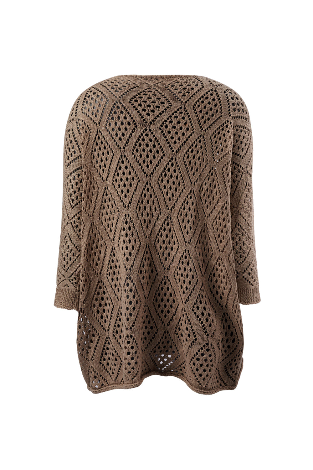 Solid Color Cutout Knit Top