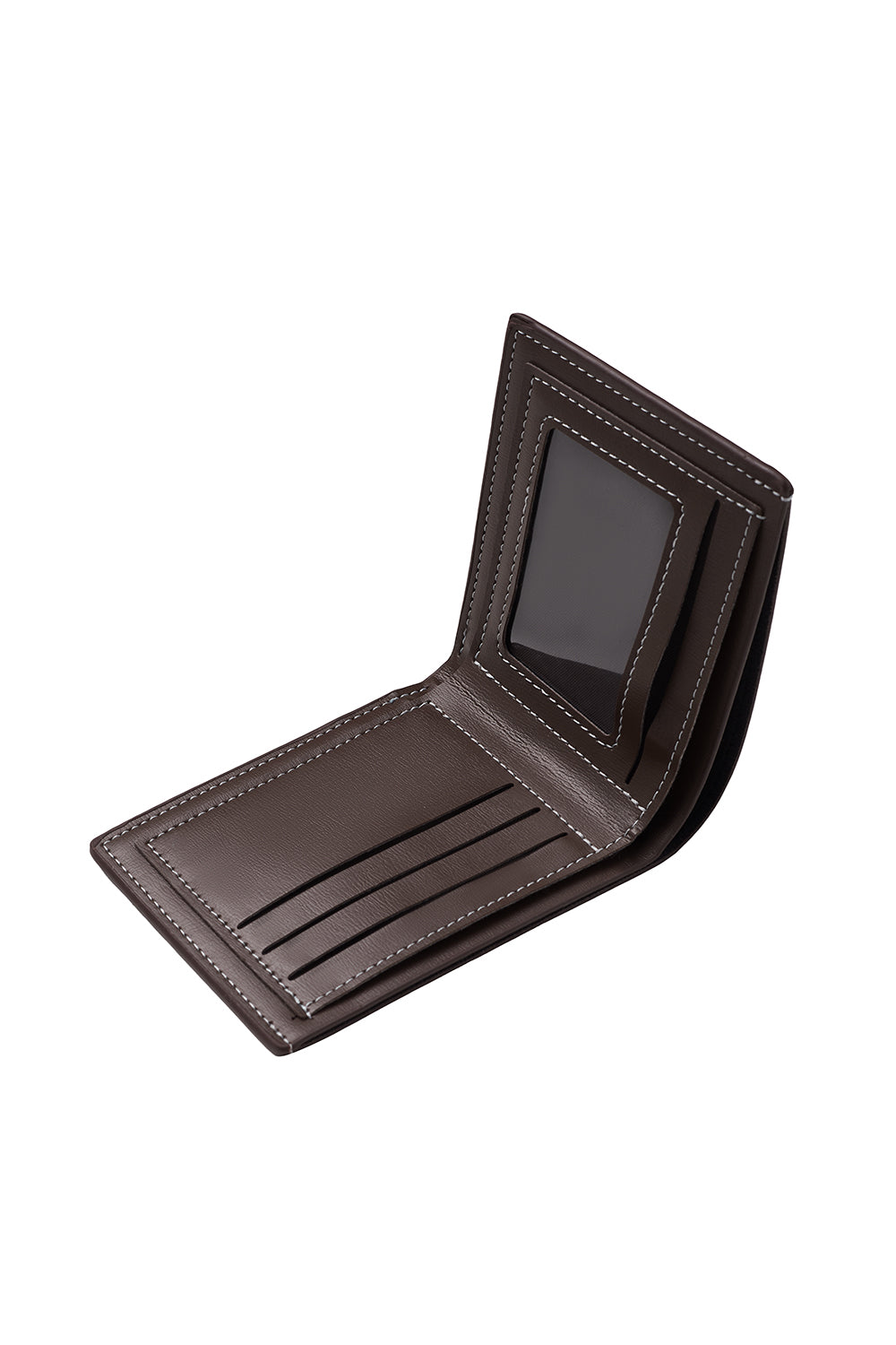 Leather Bi - fold Wallet in Short - horizontal