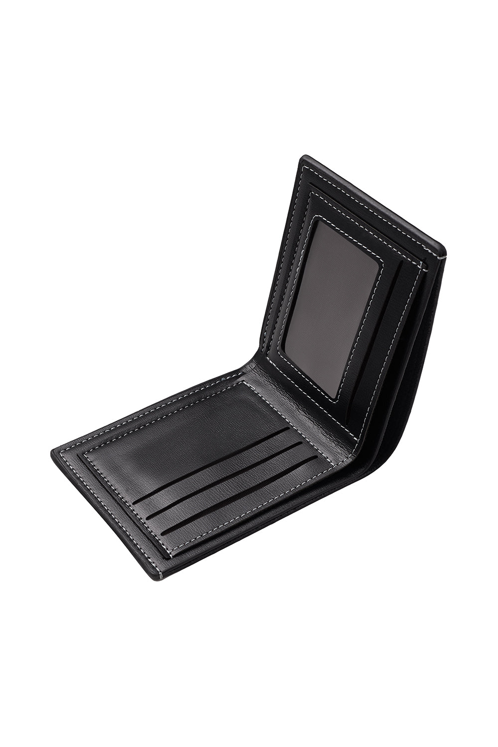 Leather Bi - fold Wallet in Short - horizontal