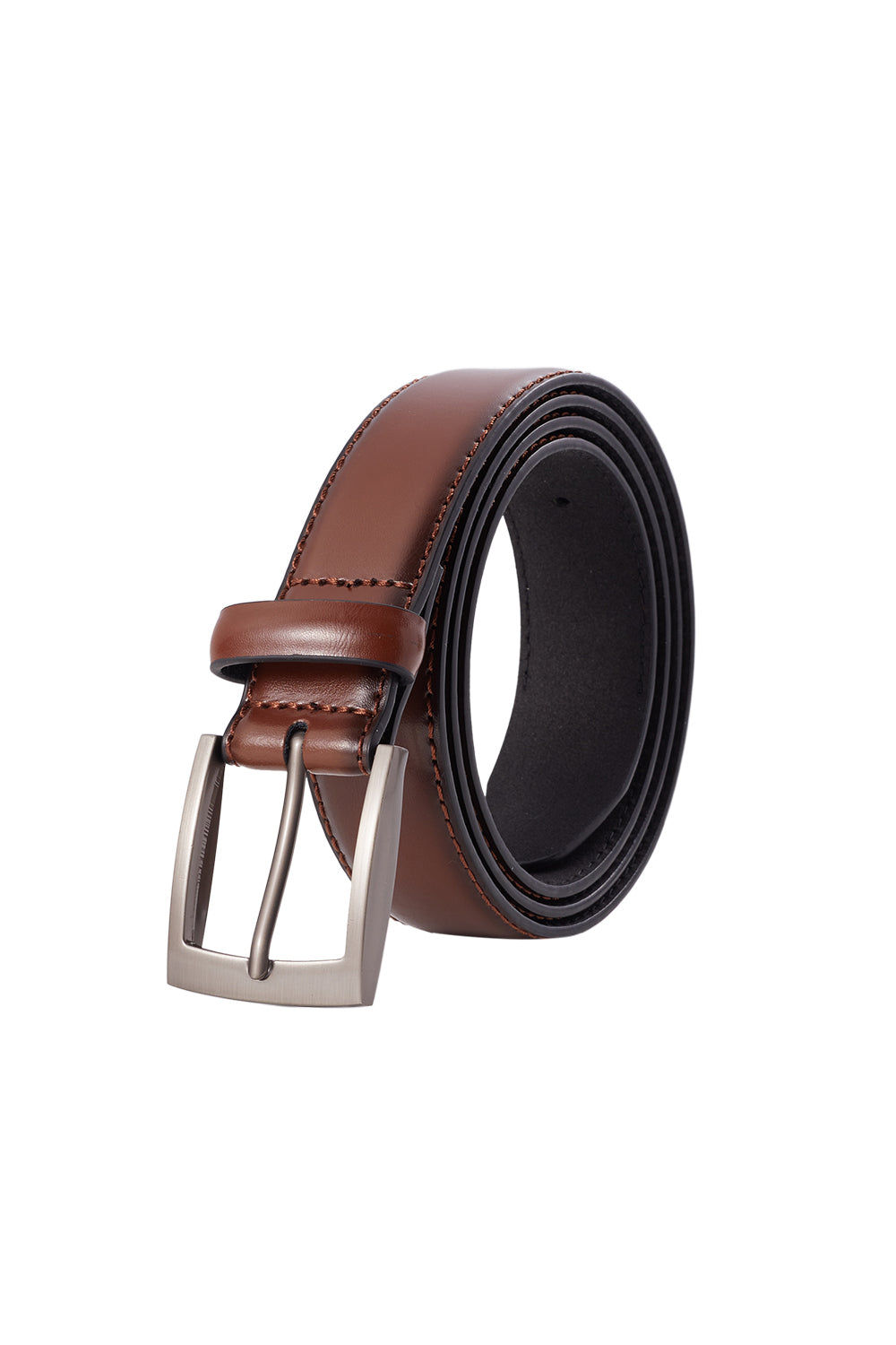 Embossed Belt in Brown, Business Casual Style