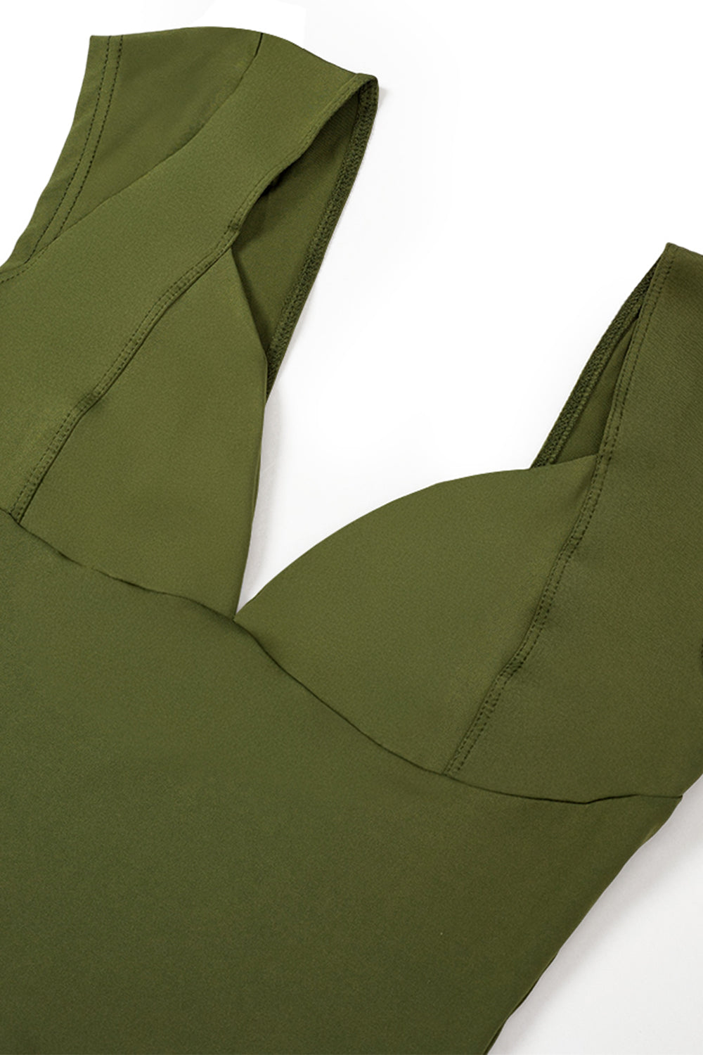 V - neck Sleeveless Top with an Open Back: Casual and Sexy