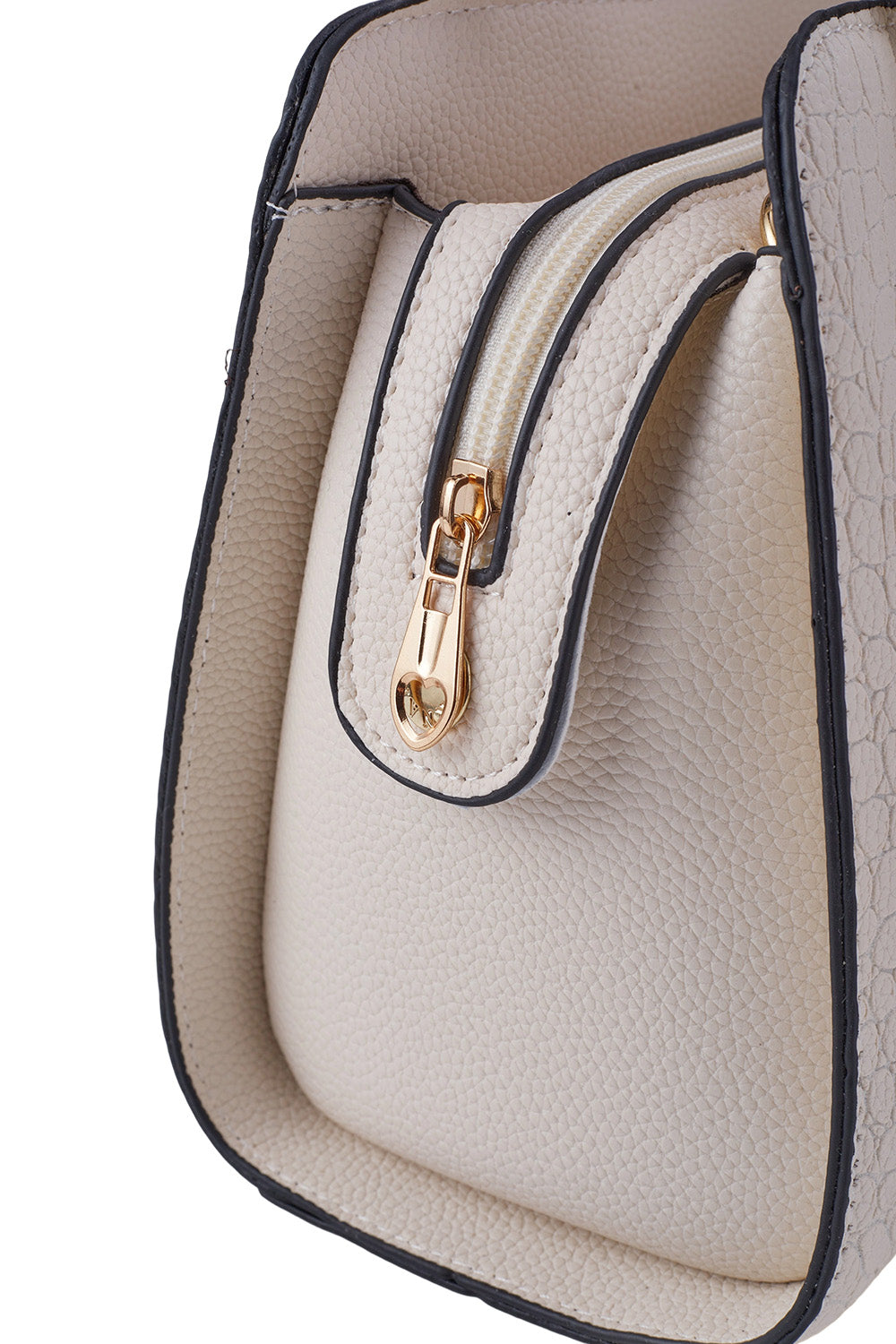 Fashion handbag with crocodile pattern design and PU material