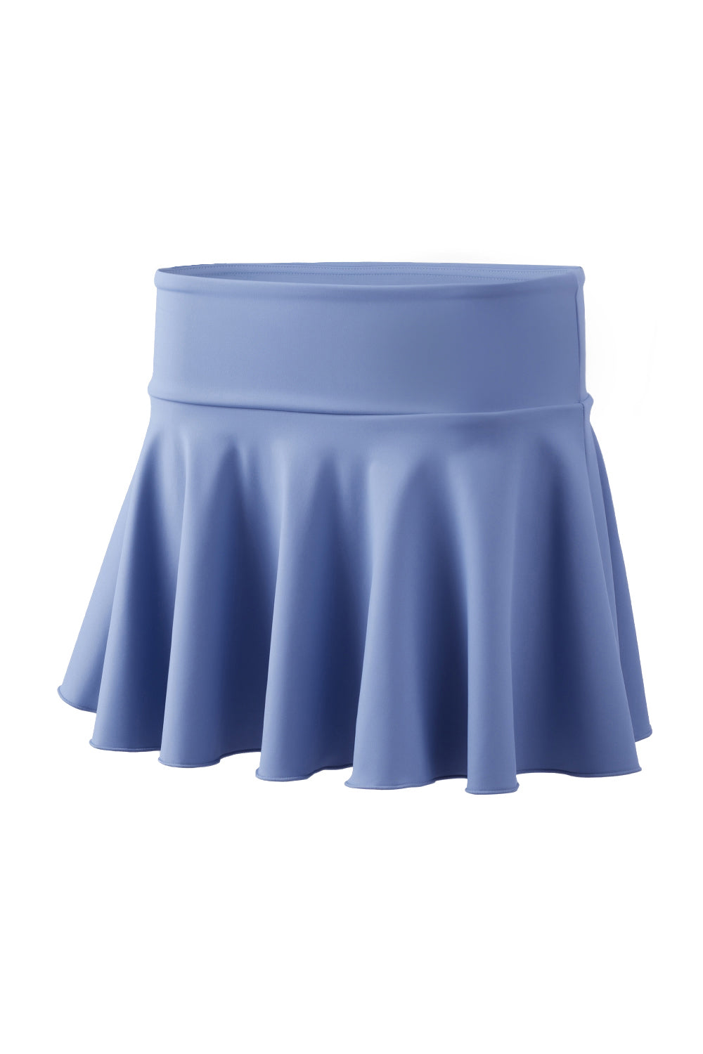 High - waisted Pleated Mini Skirt in Skort Style