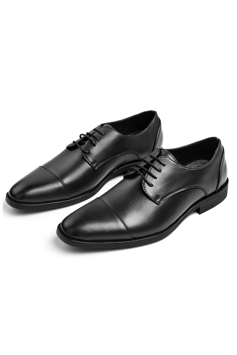 Dress Shoes in PU Leather with Pointed Toe Lace - up