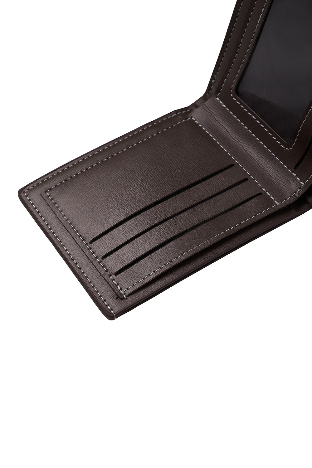 Leather Bi - fold Wallet in Short - horizontal