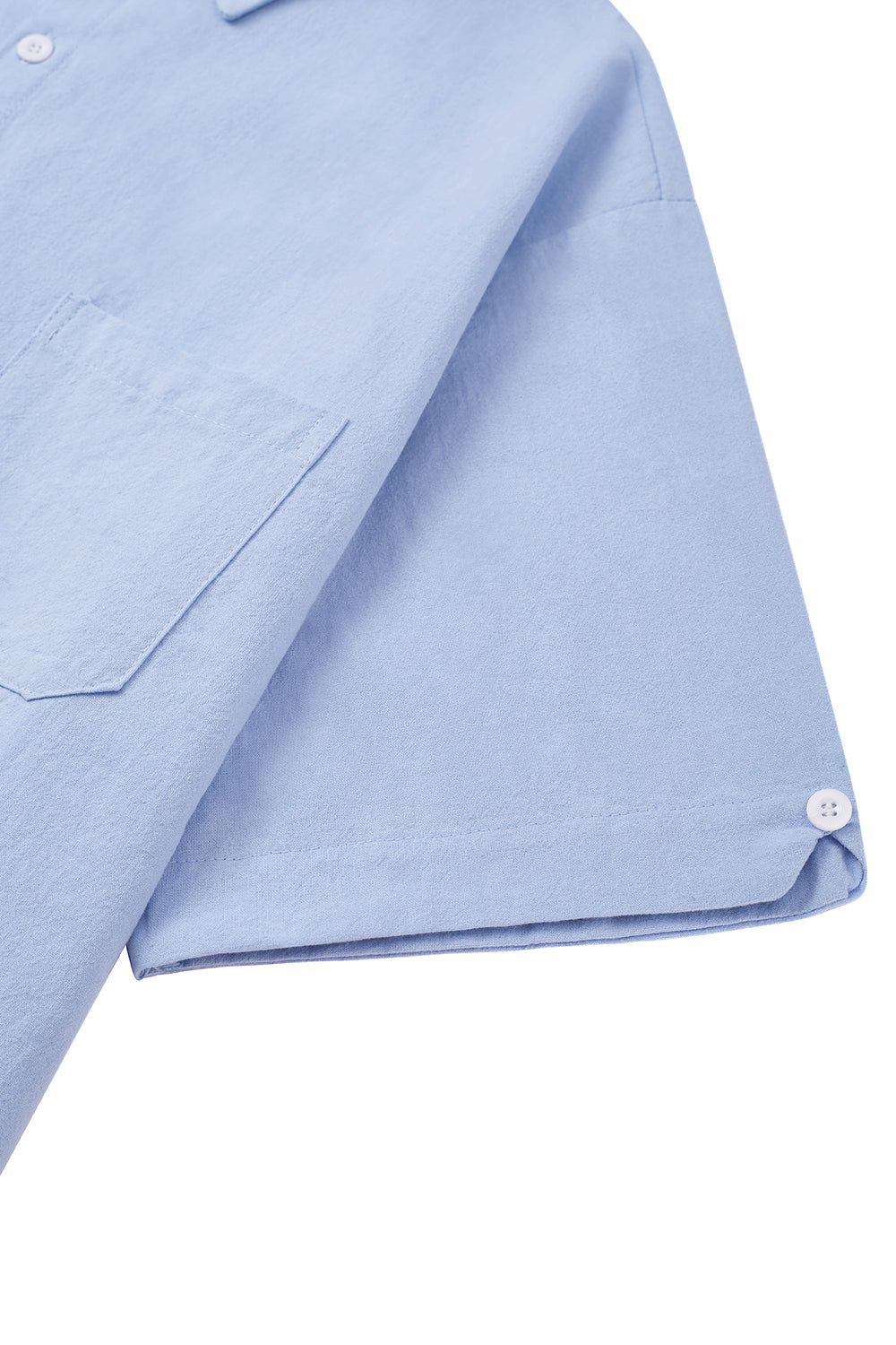 Men's Cotton Short sleeve Shirt in Solid Color