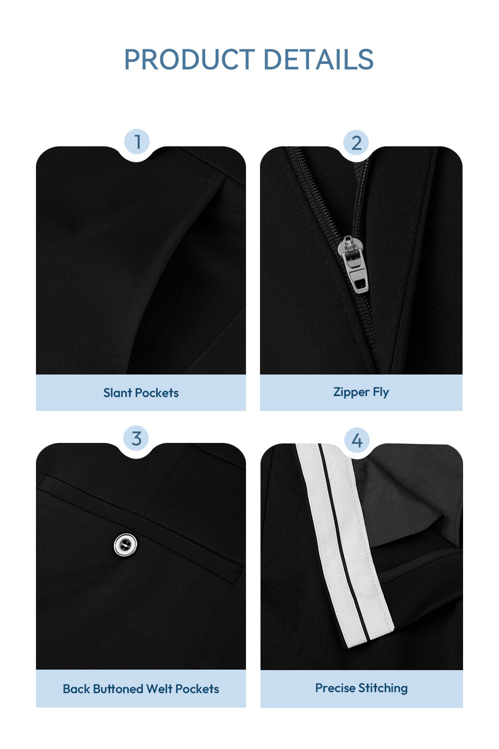 Casual Trousers in Loose Style with Hanging Sense