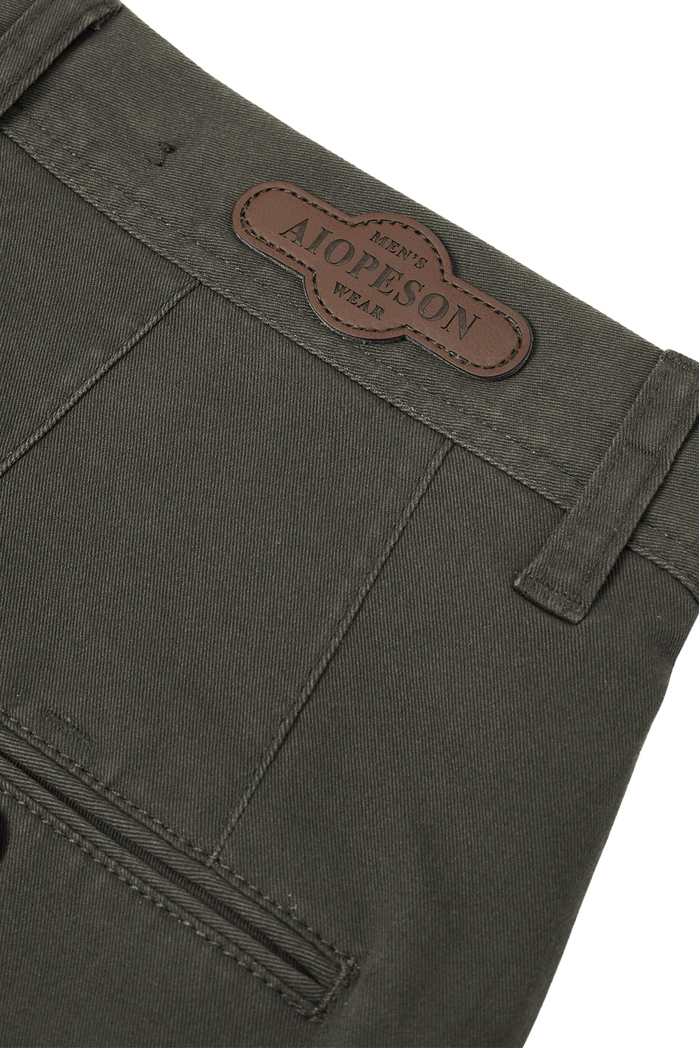 Straight Leg Chinos Trousers for Business Casual