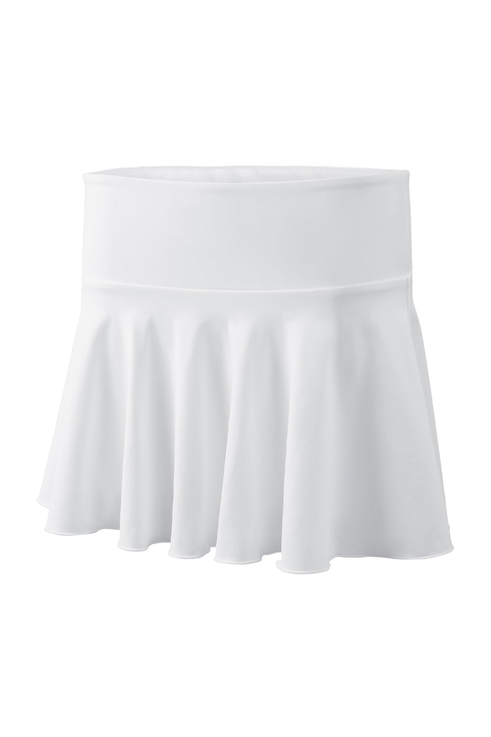 High - waisted Pleated Mini Skirt in Skort Style