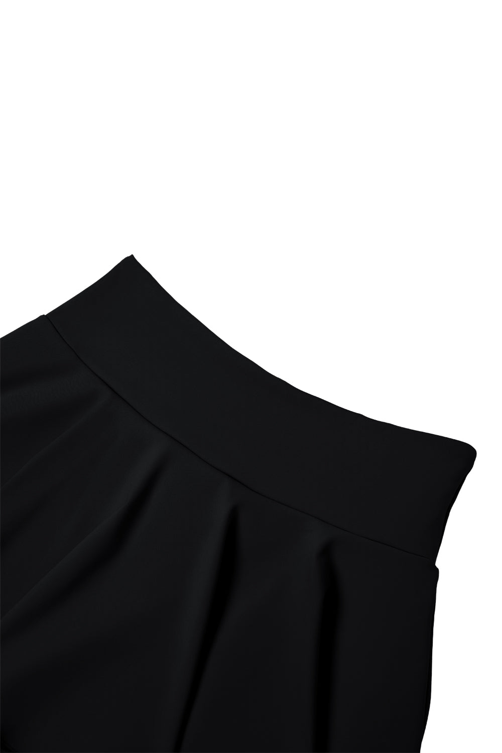 High - waisted Pleated Mini Skirt in Skort Style