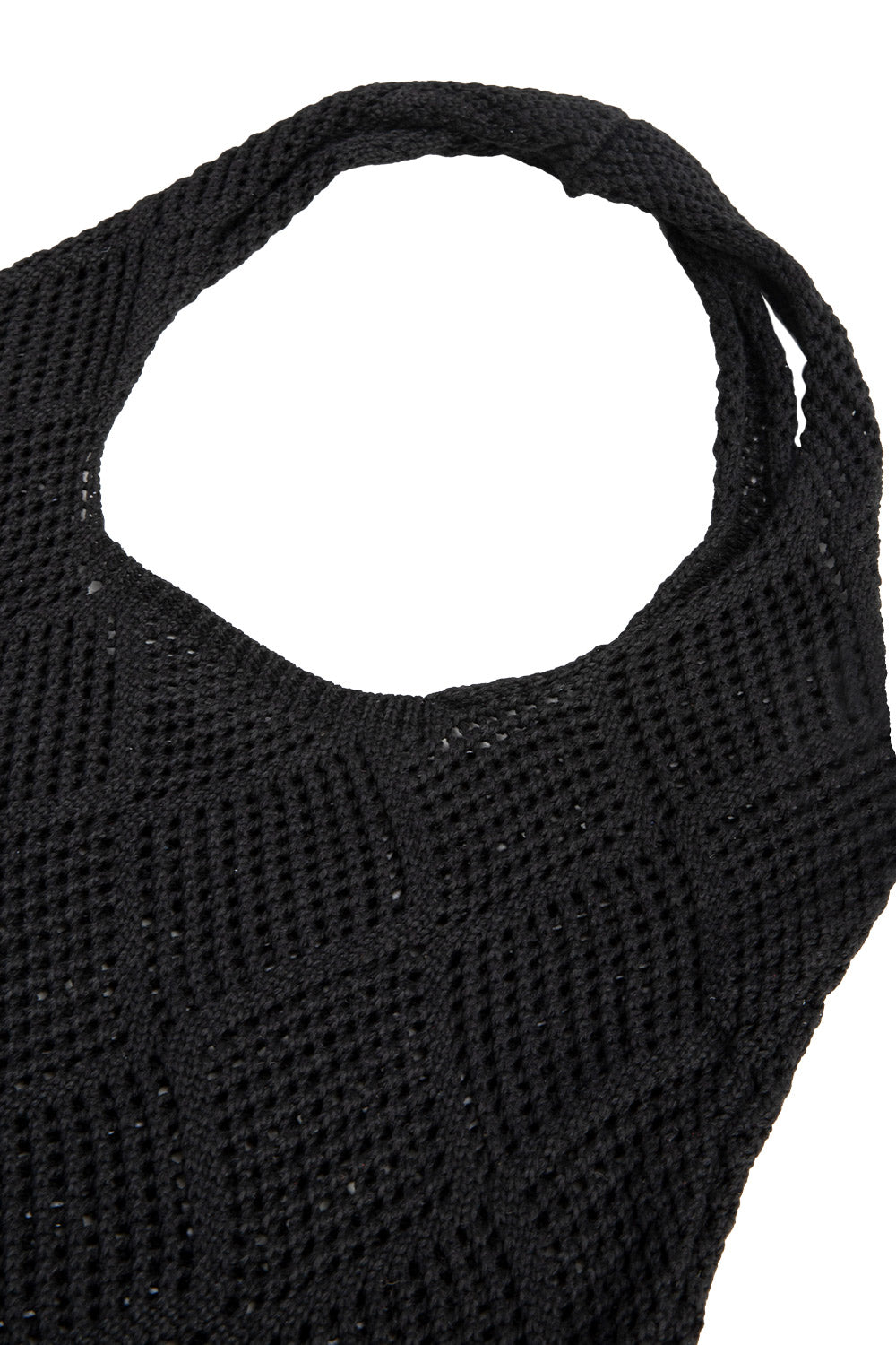 Knitted Shoulder Bag Hollow Tote Bag Handbag