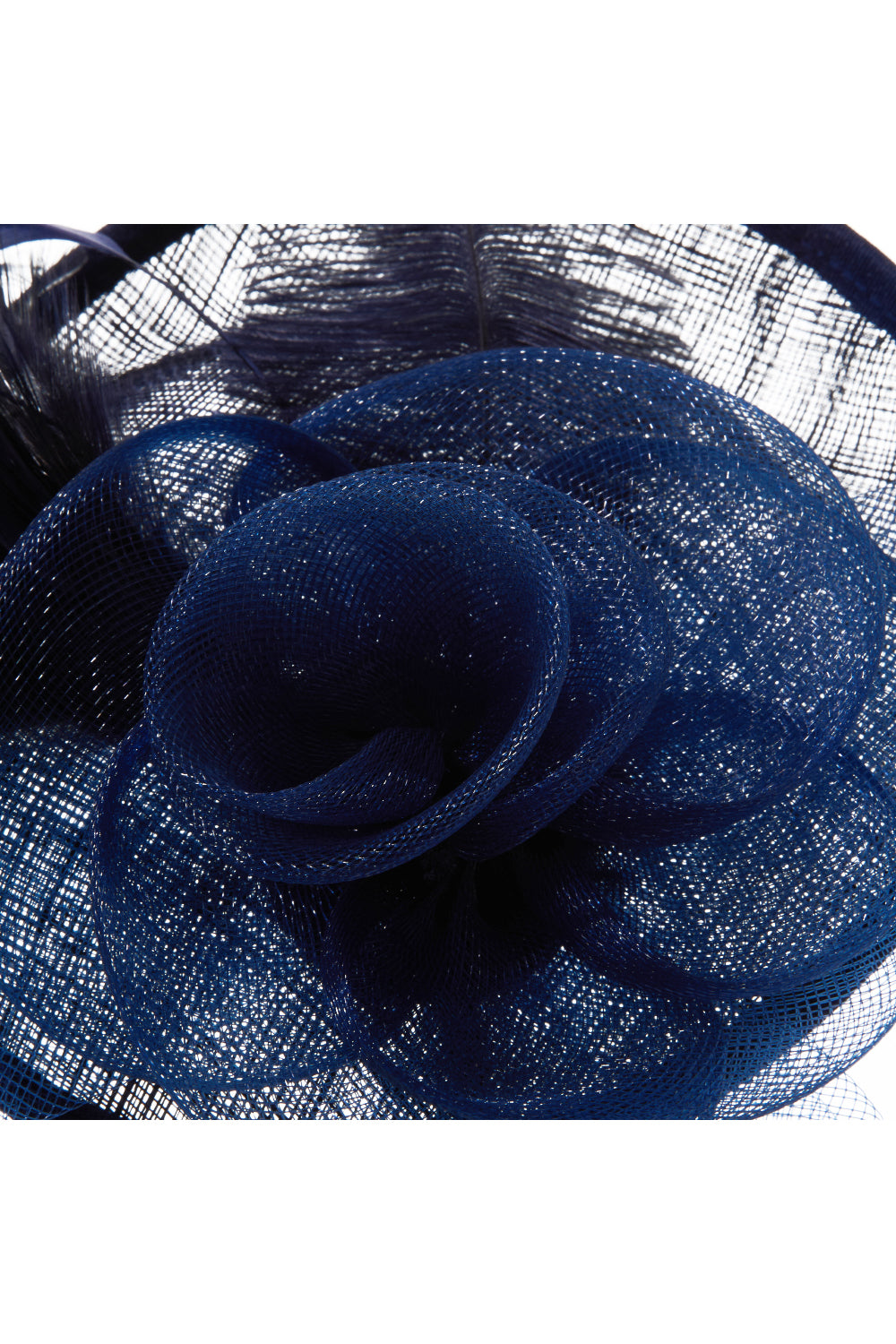 Feather Flower Mesh Fascinator