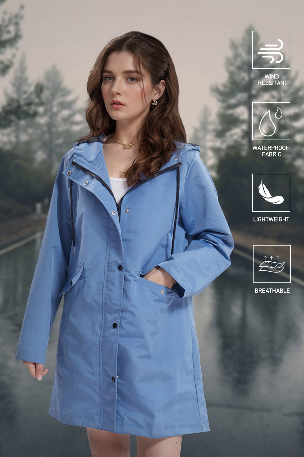Mid-length Hardshell Jacket