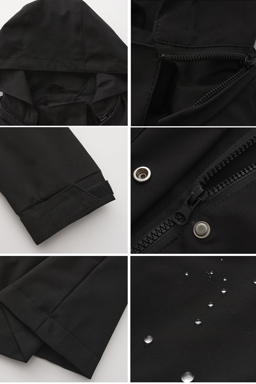 Midi windproof trench coat