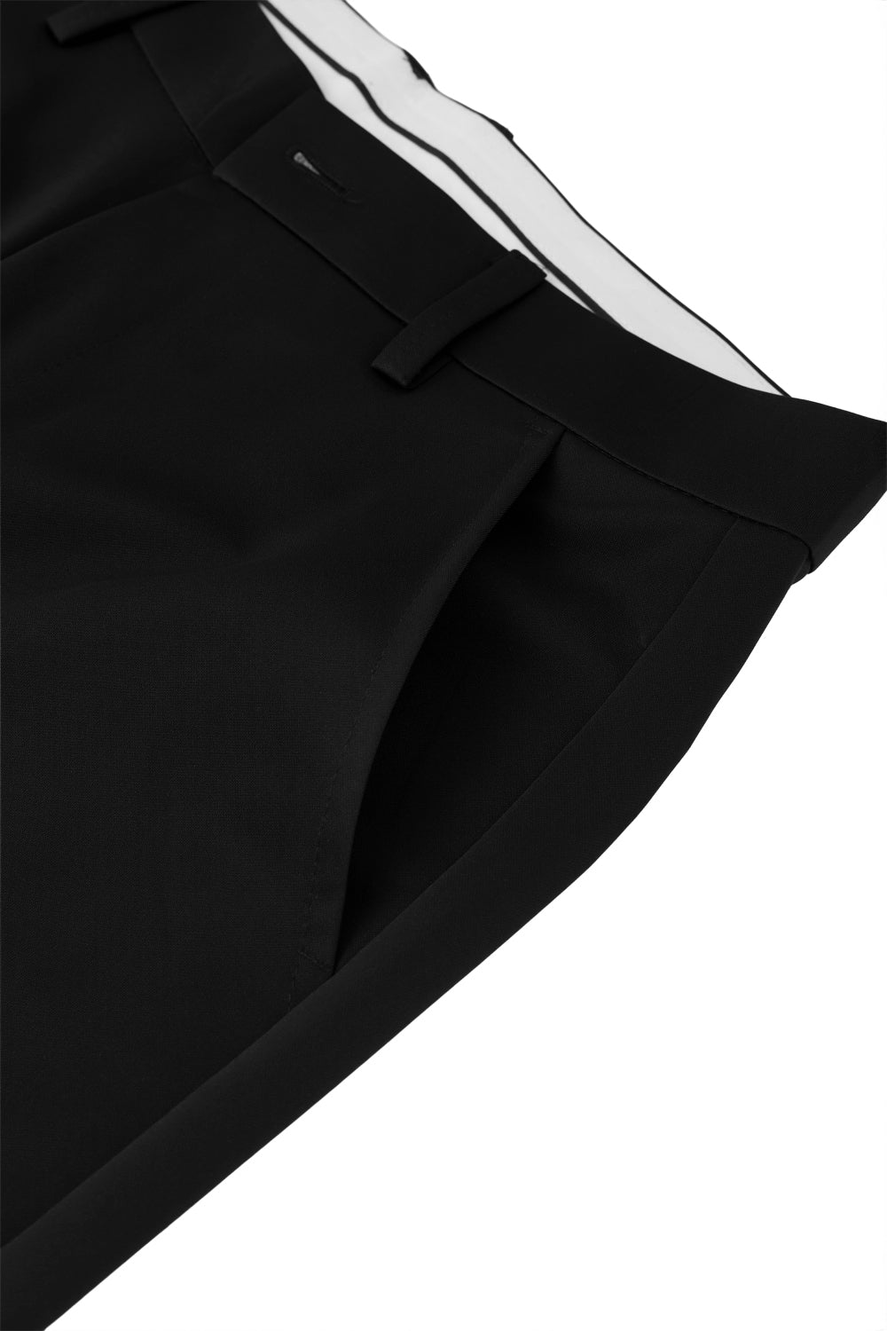 Casual Trousers in Loose Style with Hanging Sense