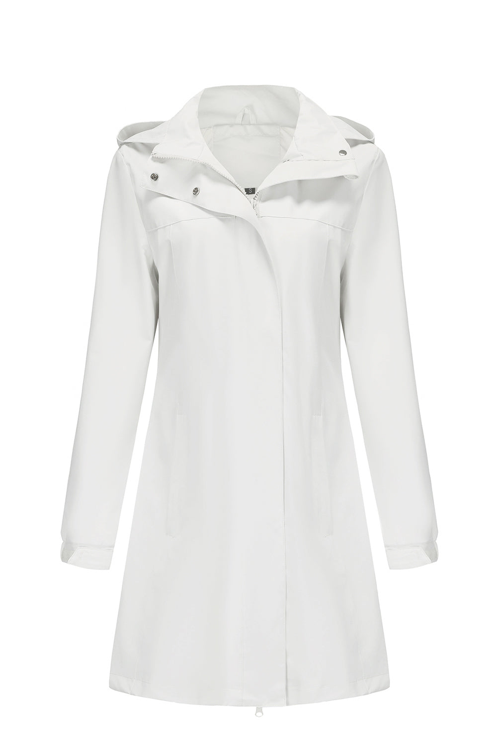 Midi windproof trench coat