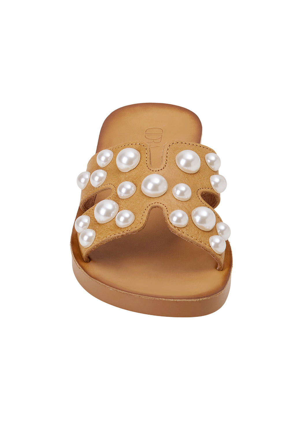 Pearl Embellished Slide Sandals