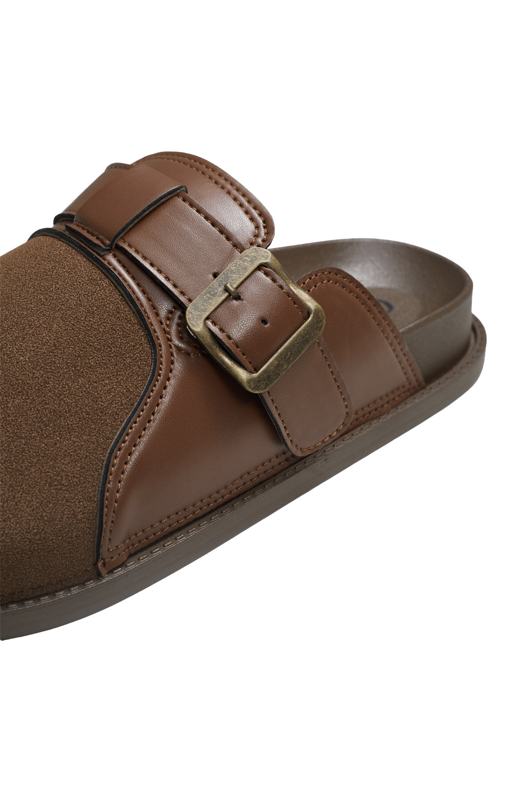 Flat Footbed Closed-Toe Sandals Mules