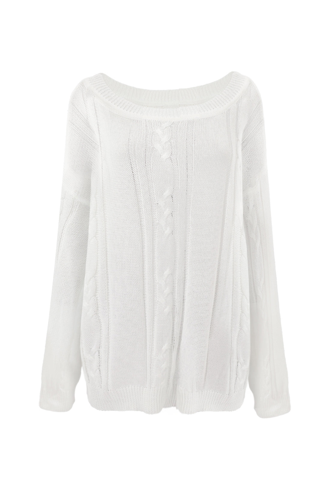 Asymmetric Knitted Drop Shoulder Jumper