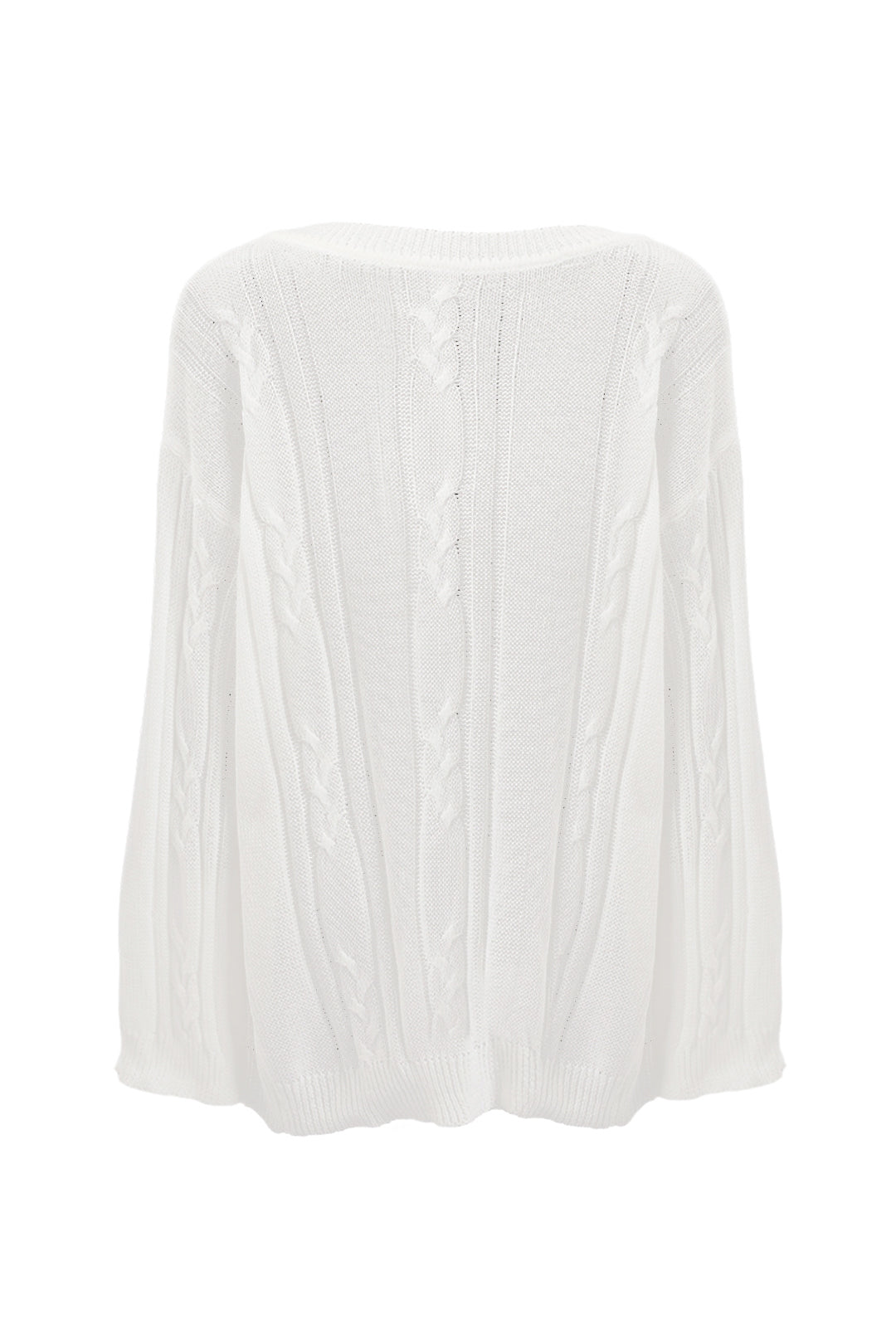 Asymmetric Knitted Drop Shoulder Jumper