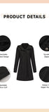 Windproof trench coat #oran_Black